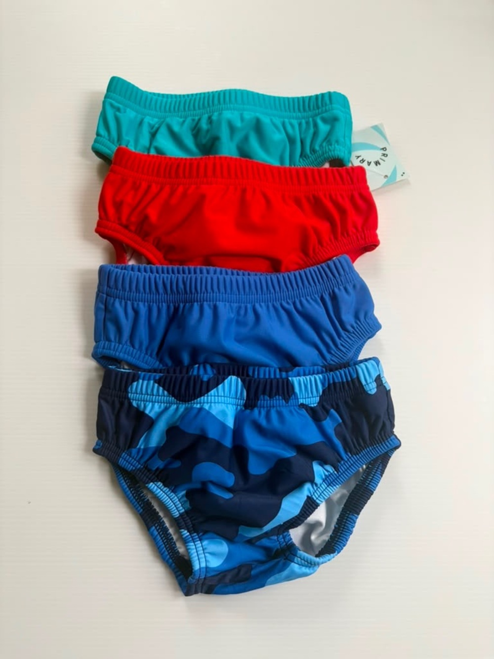 Primary Baby Boy Swim Diaper Bundle | Set of 4 | size 12-18 months